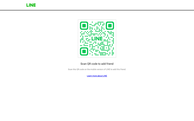 ภาพหน้าเว็บ Add LINE friend