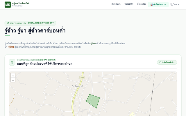 ภาพหน้าเว็บ Mekongsinsup