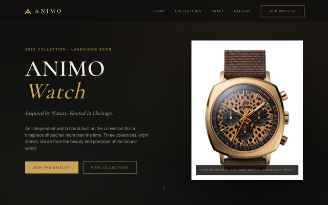 ภาพหน้าเว็บ ANIMO Watch