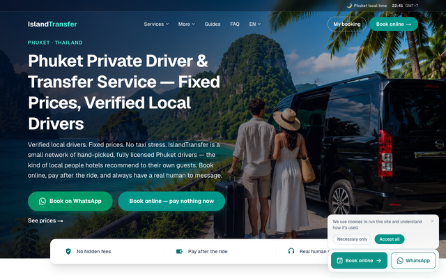 ภาพหน้าเว็บ IslandTransfer