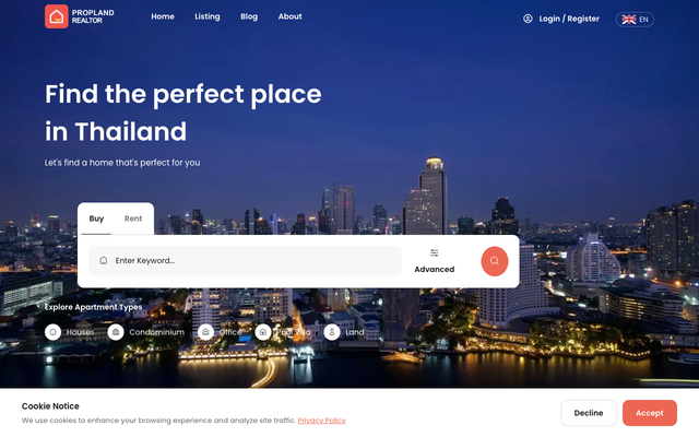 ภาพหน้าเว็บ Bangkok Condos for Rent & Sale