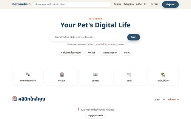 ภาพหน้าเว็บ petonehub