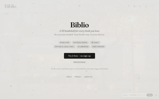 ภาพหน้าเว็บ Biblio