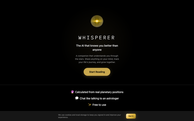 ภาพหน้าเว็บ Whisperer
