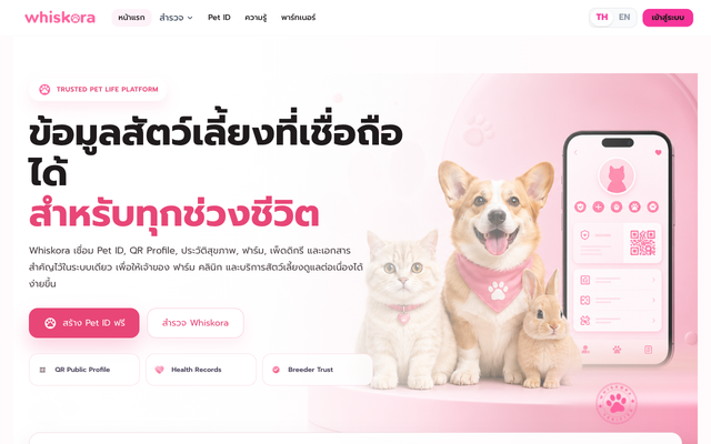 ภาพหน้าเว็บ Whiskora