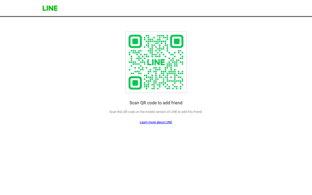 ภาพหน้าเว็บ Add LINE friend
