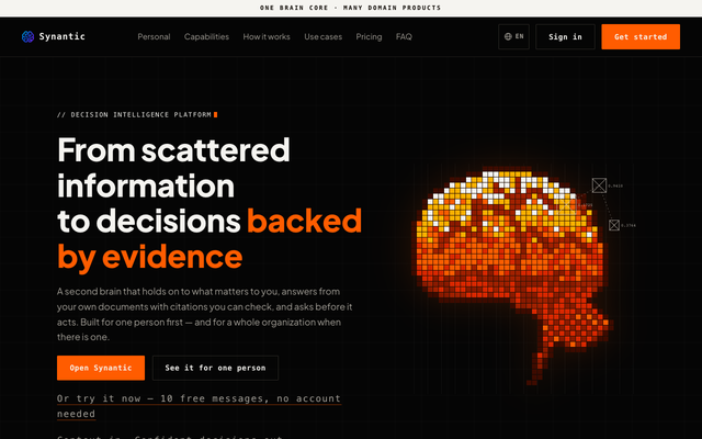 ภาพหน้าเว็บ synantic.com