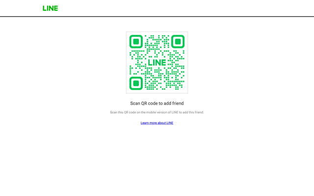 ภาพหน้าเว็บ Add LINE friend