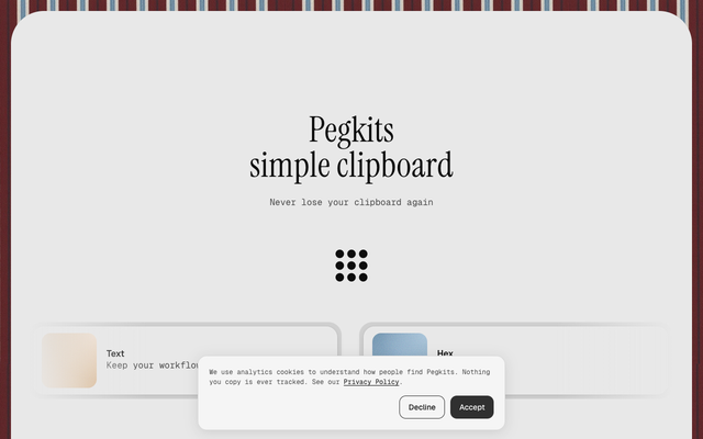 ภาพหน้าเว็บ Pegkits