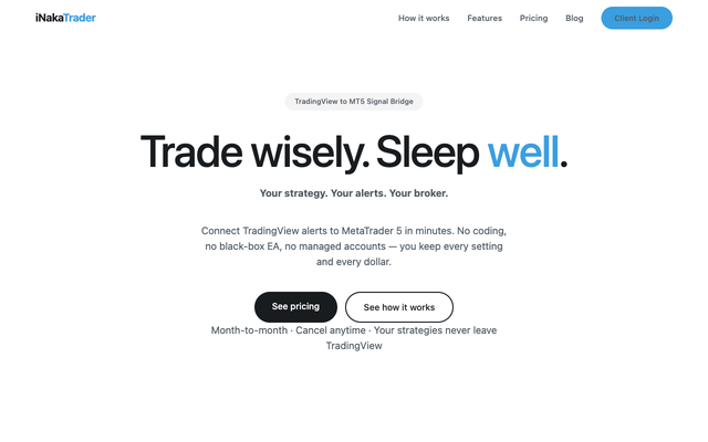 ภาพหน้าเว็บ TradingView to MT5: Automate Alerts in Minutes