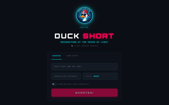 ภาพหน้าเว็บ DuckShort
