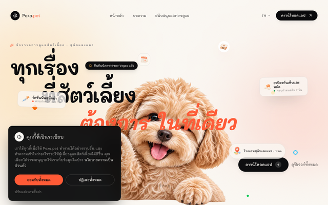 ภาพหน้าเว็บ PEXA