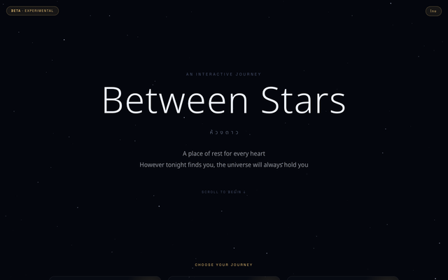 ภาพหน้าเว็บ ฺBetween Stars