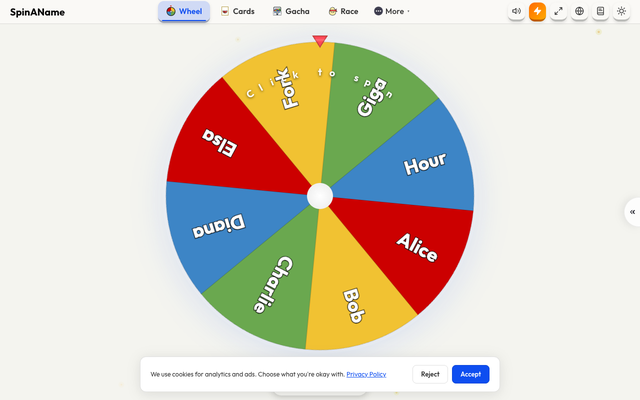 ภาพหน้าเว็บ Spin A Name